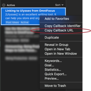 Linking to Ulysses from OmniFocus