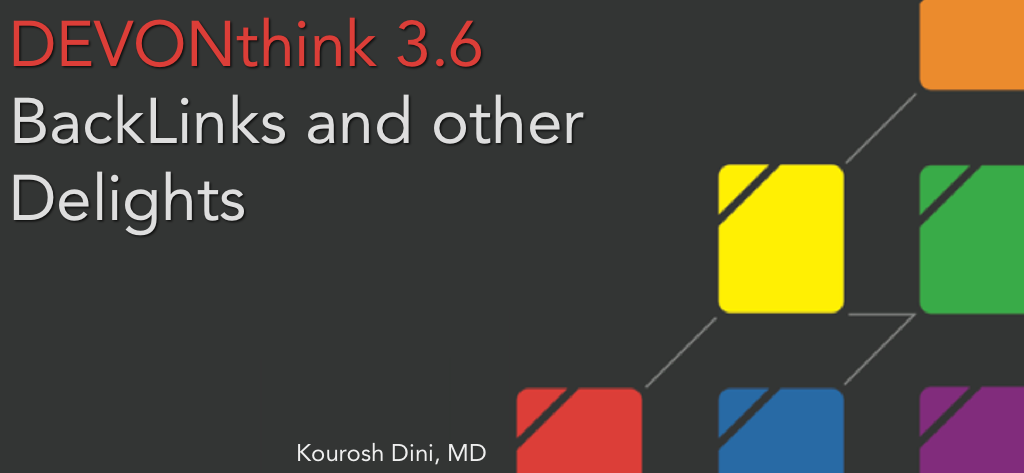DEVONthink 3.6 - BackLinks and Other Delights